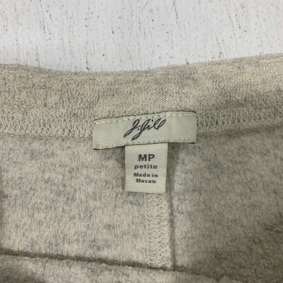 J. Jill Terry Sweater Womens MP Petite Medium Mid Split Long Sleeve Pullover - Picture 8 of 10